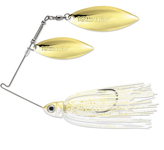 TERMINATOR PS SPNBT 1-2 / Pale Gold Shiner Terminator Pro Series Double Willow Spinnerbait