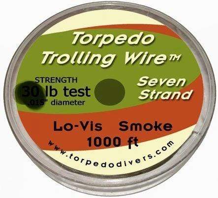 TORPEDO DIVER WIRE 7 STRAND Torpedo Trolling Wire 7 Strand 1000' 20lb