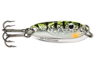 Load image into Gallery viewer, VMC FLASH CHAMP 1-8 / Yellow Perch VMC Flash Champ Ice Spoon
