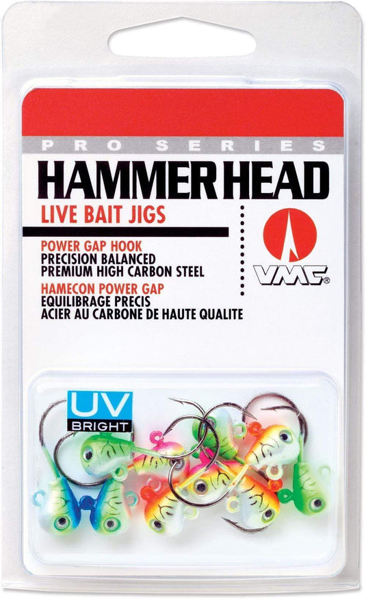Vmc Hammer Head Jig 1/4oz Assorted Uv 10pk – Fishing World