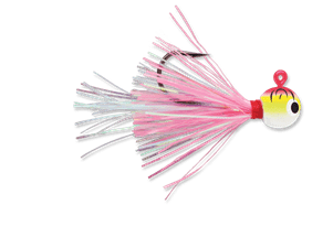 Load image into Gallery viewer, VMC HOT SKIRT JIG 1-16 / Pink Fire UV VMC Hot Skirt Jig
