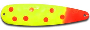 Load image into Gallery viewer, WARRIOR LURES MAG Hot Banana Warrior Lures 3 Hour Glow Magnum Spoon
