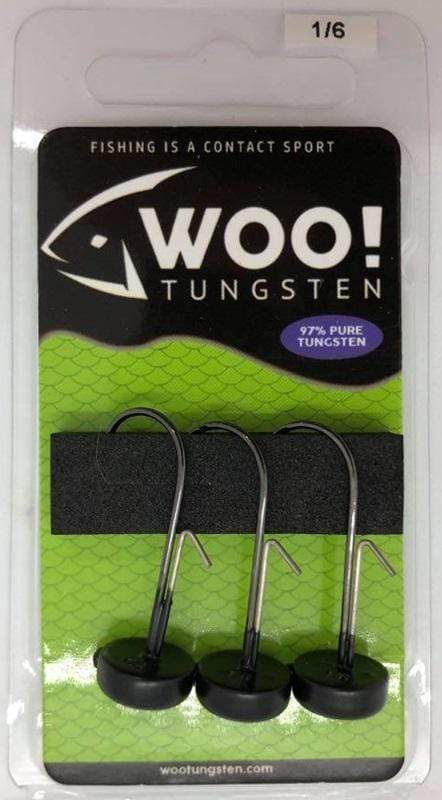 Load image into Gallery viewer, WOO TUNGSTEN NED RIG Black / 1-6 Woo Tungsten Ned Rig Heads
