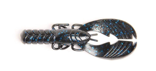 X ZONE MUSCLE CRAW 4" / Black Blue Flake X Zone Lures Muscle Back Craw 4"