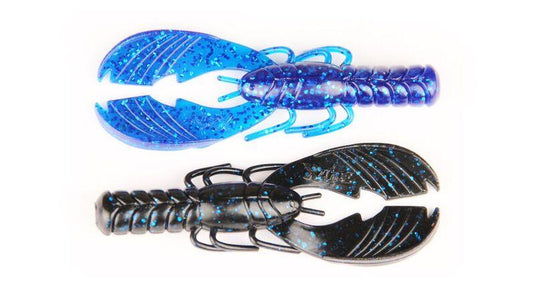 X ZONE MUSCLE CRAW 4" / Black Blue Laminate X Zone Lures Muscle Back Craw 4"