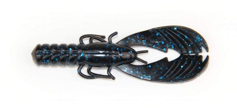 Load image into Gallery viewer, X ZONE MUSCLE CRAW FINESSE 3.25&quot; / Black Blue Flake X Zone Lures Muscle Back Finesse Craw
