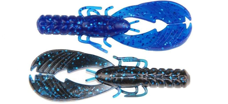 Load image into Gallery viewer, X ZONE MUSCLE CRAW FINESSE 3.25&quot; / Black Blue Laminate X Zone Lures Muscle Back Finesse Craw
