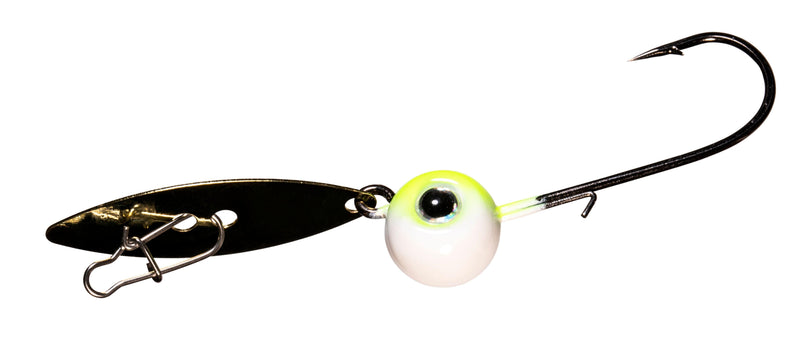 Load image into Gallery viewer, Z MAN WILLOWVIBE 1-4 / Chartreuse Shiner Z Man Willowvibe Bladed Jighead

